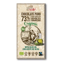 Xocolata negra 73% cacao amb oli d'oliva 100g eco