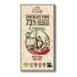 Xocolata negra 73% cacao amb Chili 100g eco