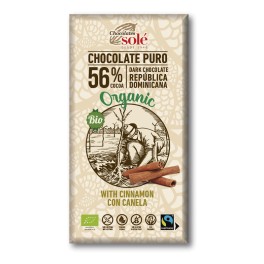 Xocolata negra 56% cacao de canyella 100g eco